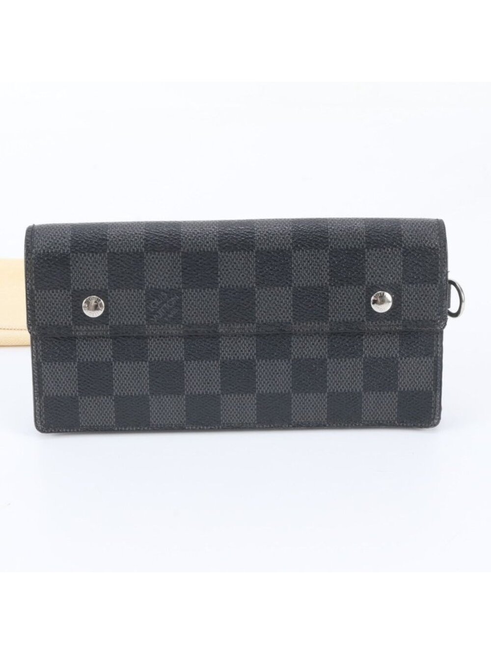 Louis Vuitton Damier Graphite Portefeuille Accordion Leather Wallet